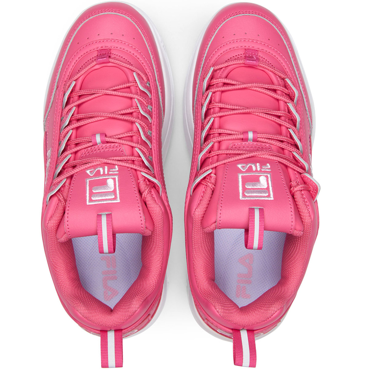 Tenis Fila Disruptor Wedge Plataforma Fucsia de Dama Original