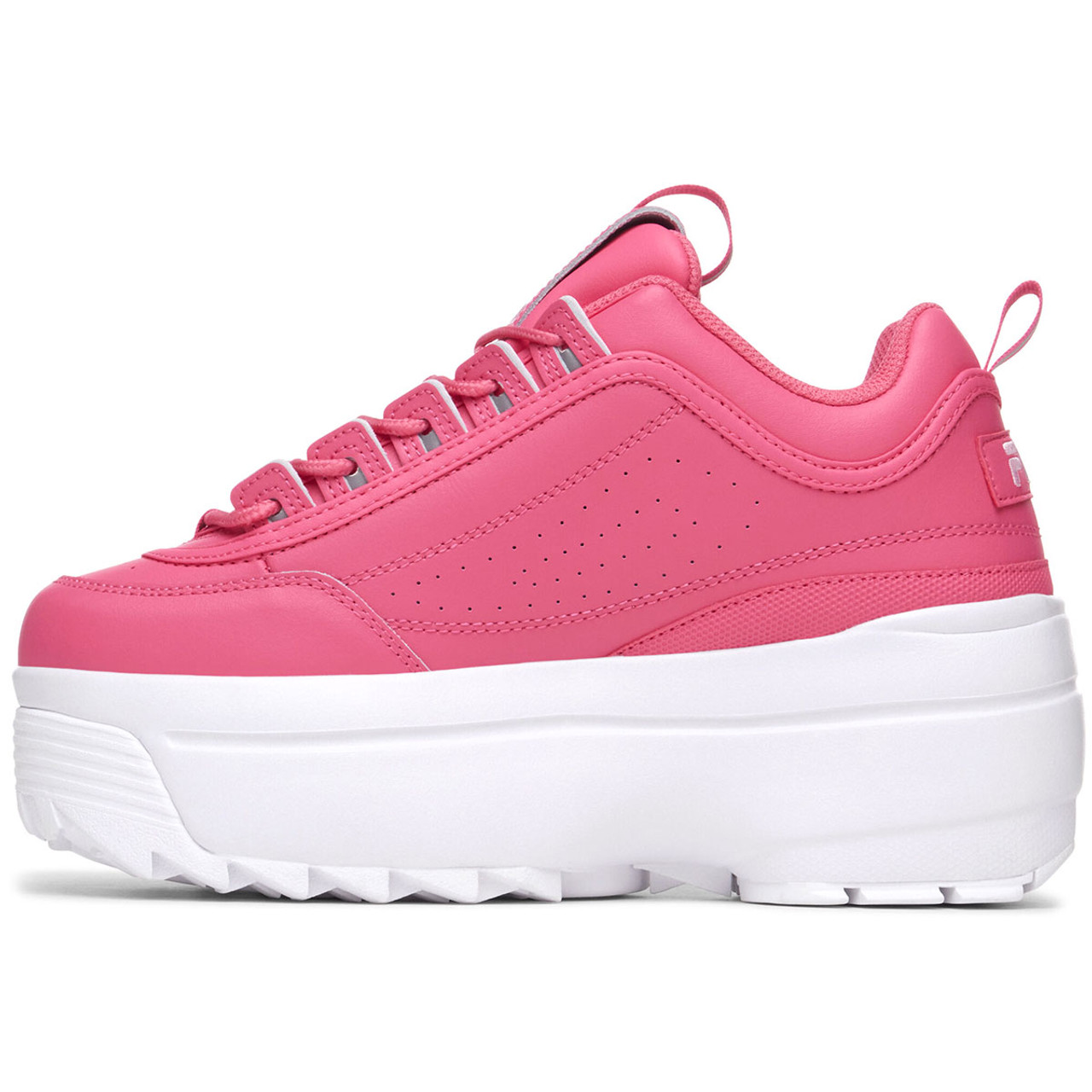 Tenis Fila Disruptor Wedge Plataforma Fucsia de Dama Original
