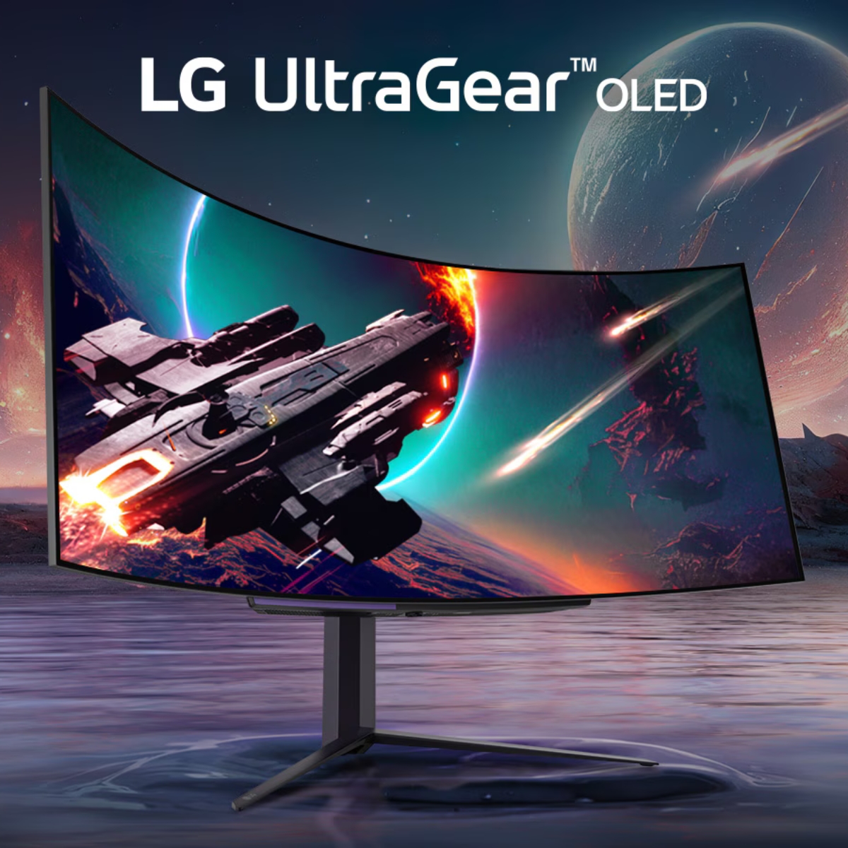 Monitor Gamer LG UltraGear OLED Curvo 45" WQHD, 240Hz, 0.03ms, HDR400, FreeSync & G-SYNC Compatible - Negro