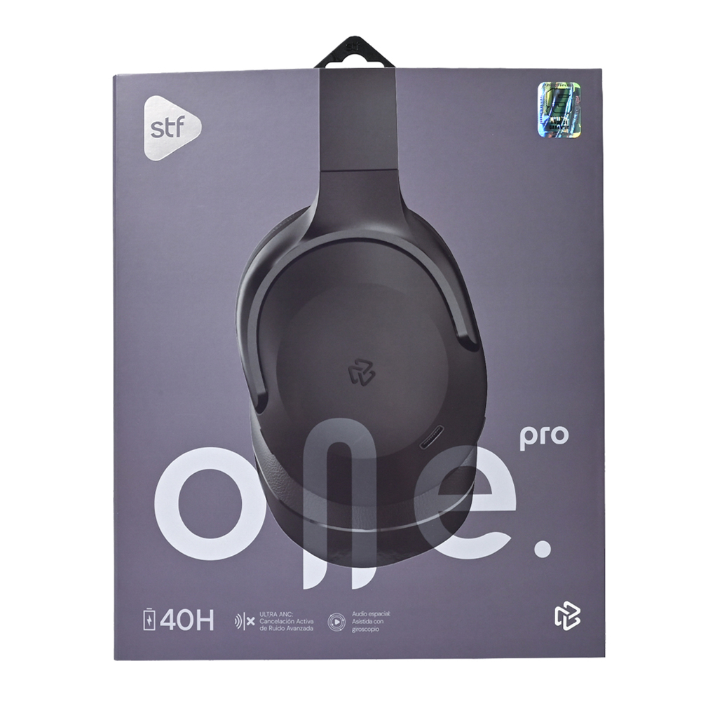 Audífonos inalámbricos On ear STF One Pro ANC  40 hrs uso Audio espacial