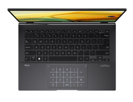 LAPTOP ASUS ZENBOOK RYZEN 7 7730U 512GB SSD 16GB DDR4 14" OLED TOUCH SCREEN TEC/ING NEGRO UM3402YA-WS74T 90NB0W96-M00WH0