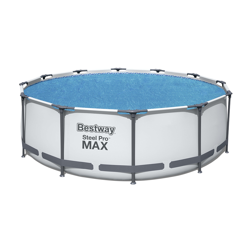 Cubierta Cobertor Solar Para Alberca Piscina Redonda Azul De Burbuja 3.65 M Bestway