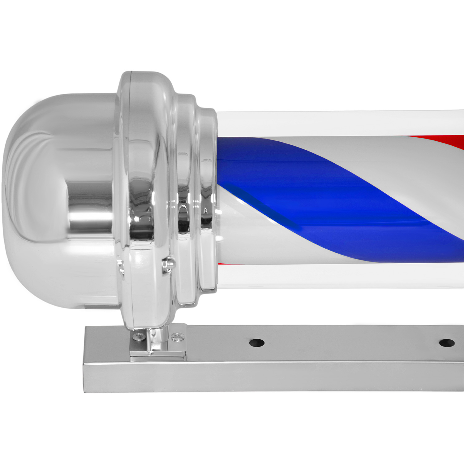 Caramelo Barberia Luz Led Giratorio 66 Cm Peluqueria Salon