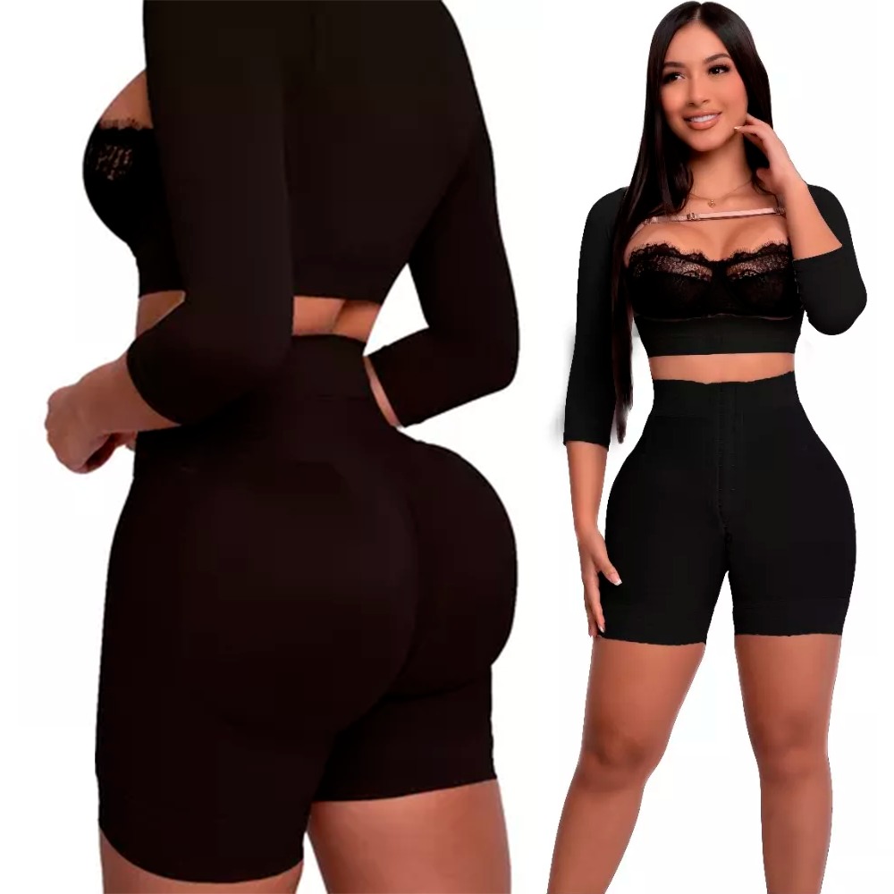 Panty Short Colombiano De Alta compresión Reductor De Cintura Mas Gel Anticelulitis 