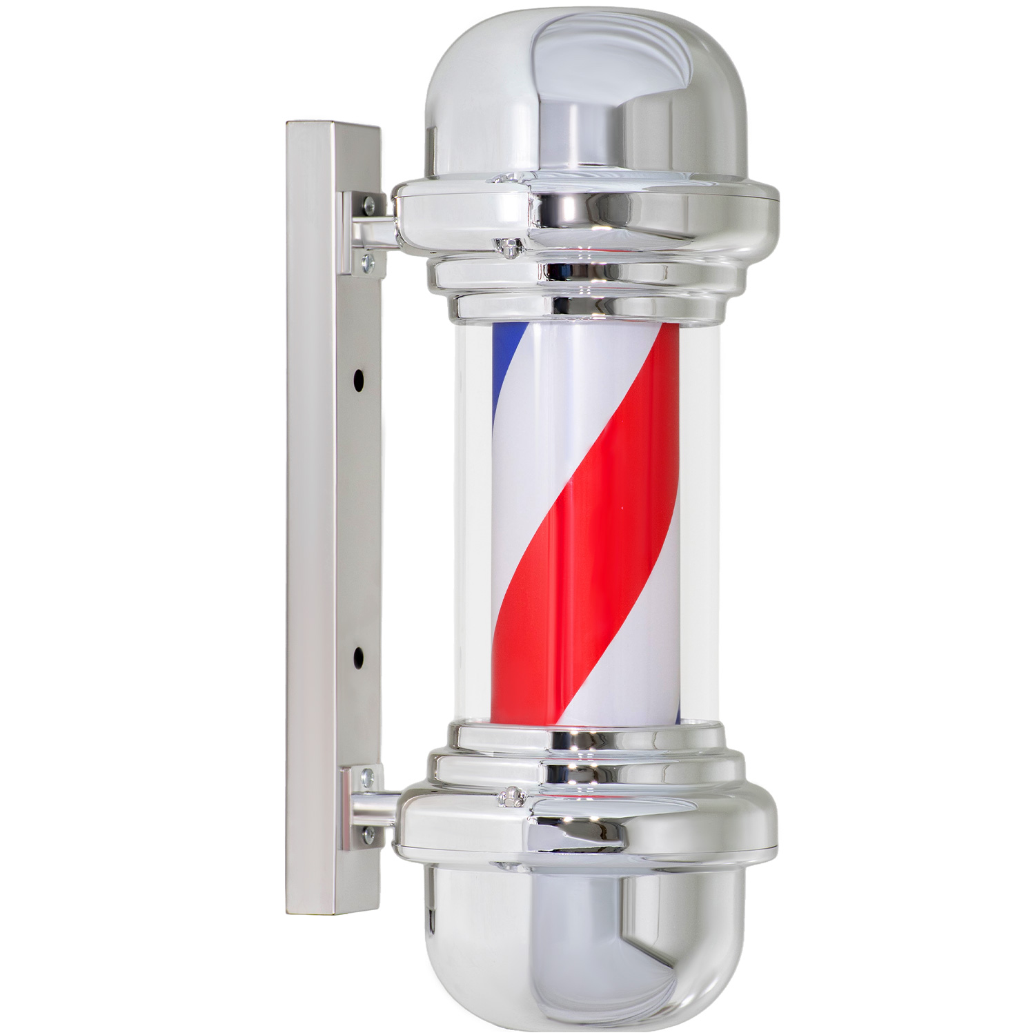 Caramelo Barberia Luz Led Giratorio 66 Cm Peluqueria Salon