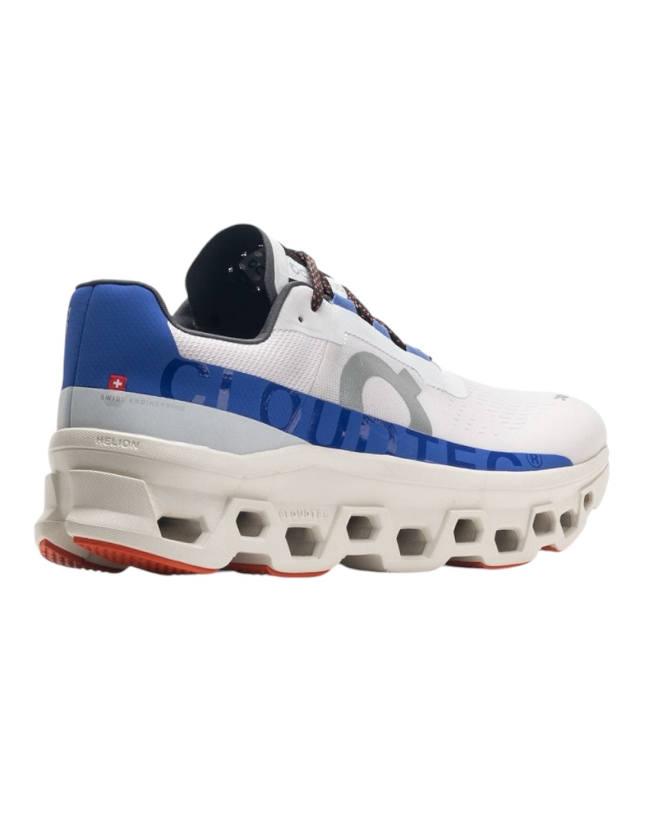 Tenis On Cloudmonster color Blanco, membrana impermeable talla 27 cm