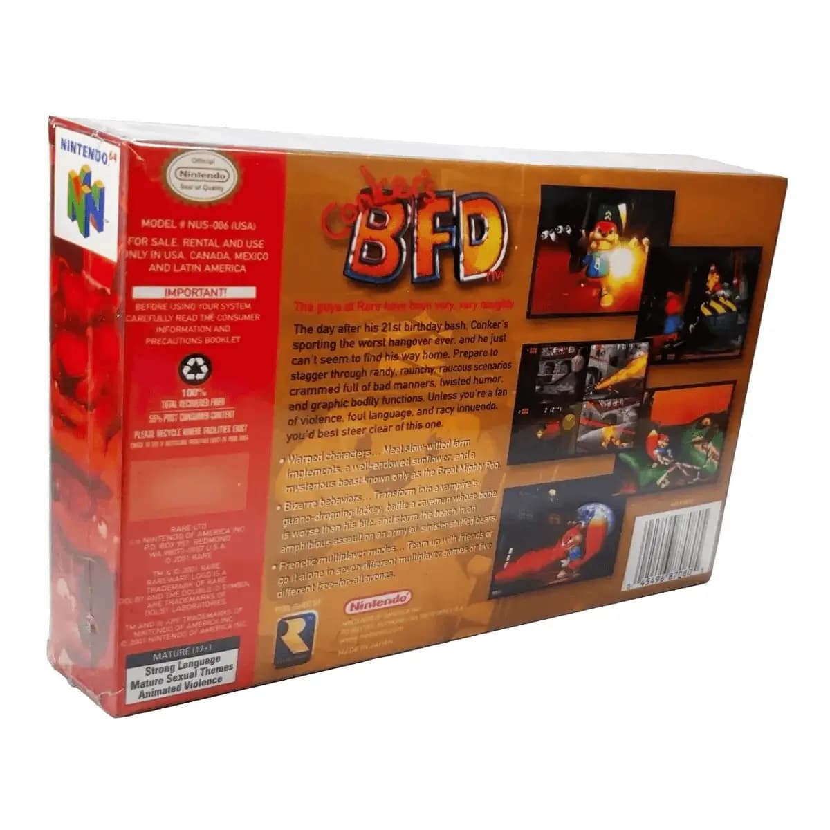 Conker's Bad Fur Day Nintendo 64 Físico En Caja