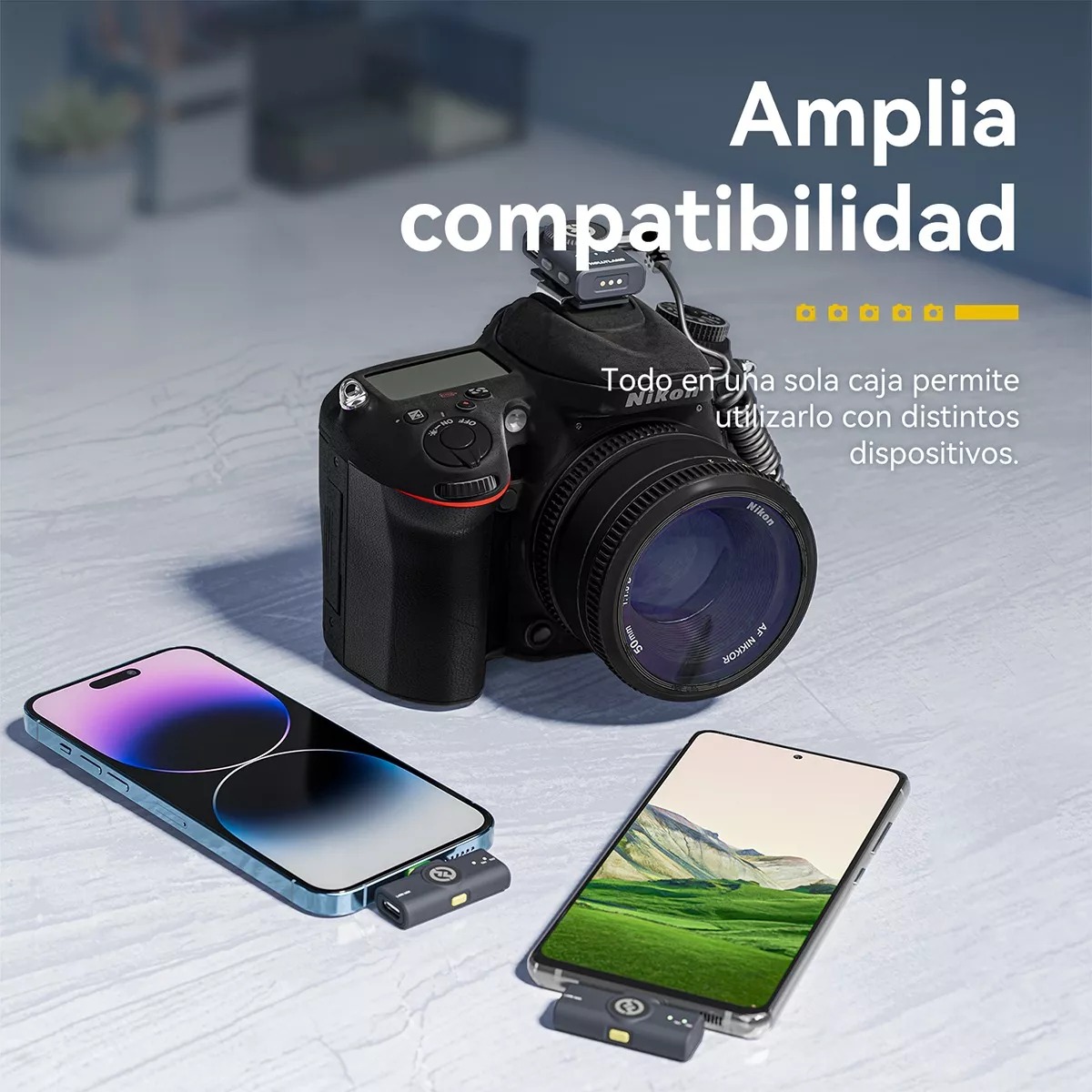 Micrófono Inalámbrico Solapa Hollyland Lark M2 Para Combo