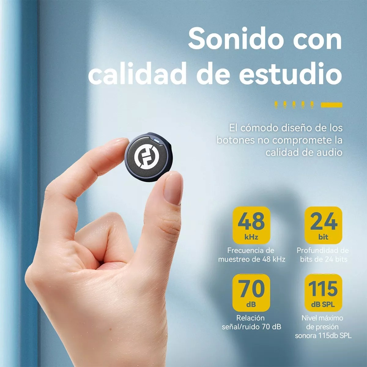 Micrófono Inalámbrico Solapa Hollyland Lark M2 Para Combo