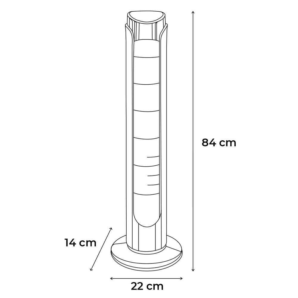 Combo 2 Ventiladores De Torre De 33 Pulgadas 3 Velocidades Wifi Negro Y Blanco