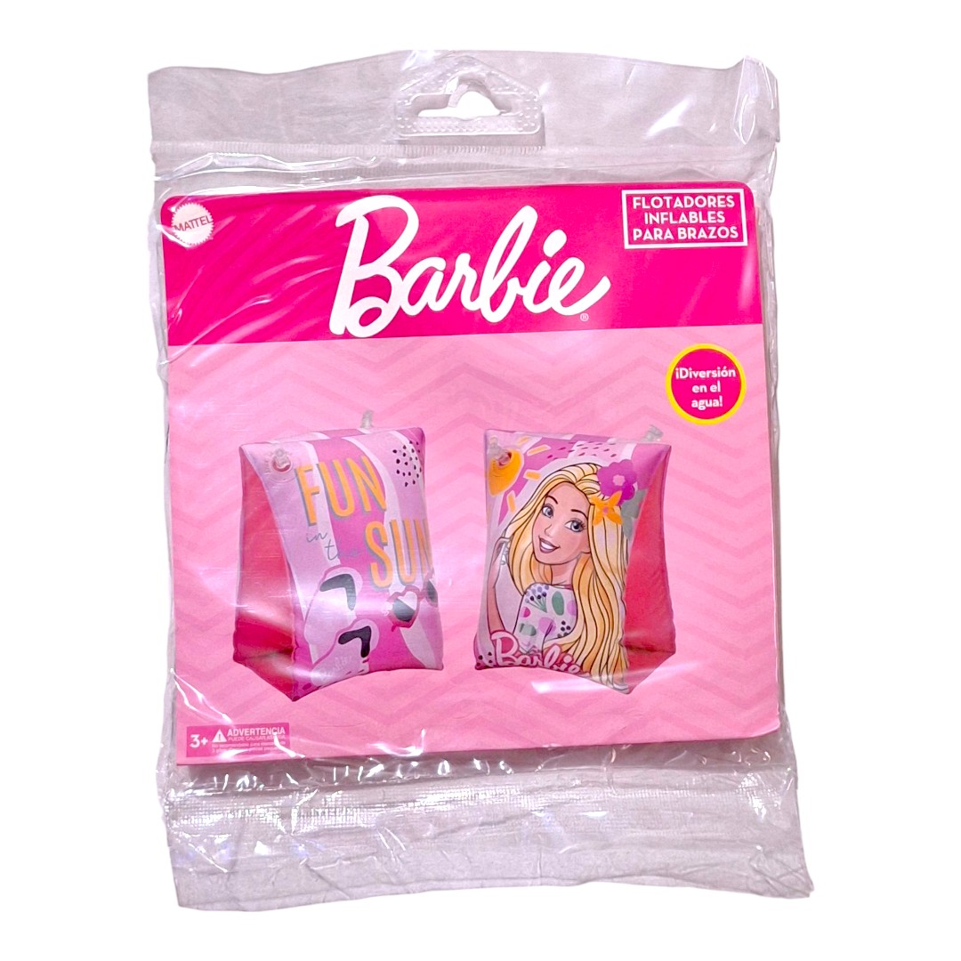 Par de Flotis Inflable Salvavidas Brazo Flotador Barbie T378330 Importacion