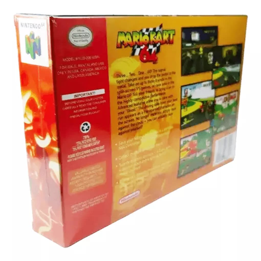 Mario Kart 64 Con Manual Nintendo 64 Físico En Caja