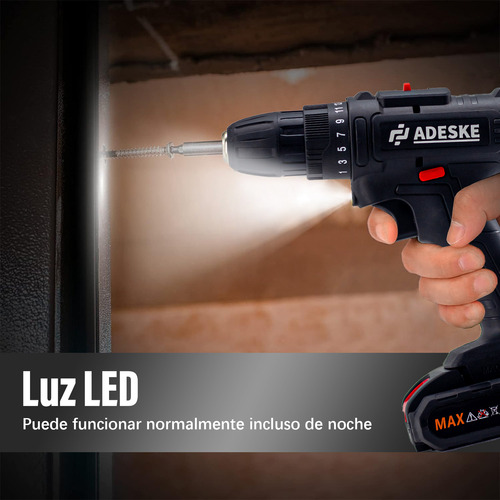 Kit Destornillador Inalambrico Taladro Electrico Con Bateria