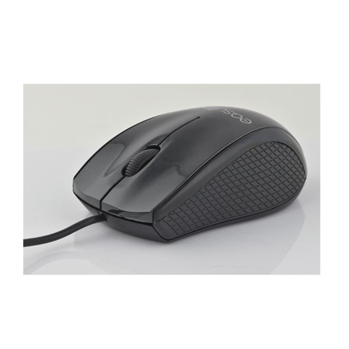 MOUSE OPTICO ALAMBRICO NEGRO USB COMPATIBLE CON WINDOWS XP VISTA 7 MAC OS PC LAP 0.90 METROS CASA EL-993339