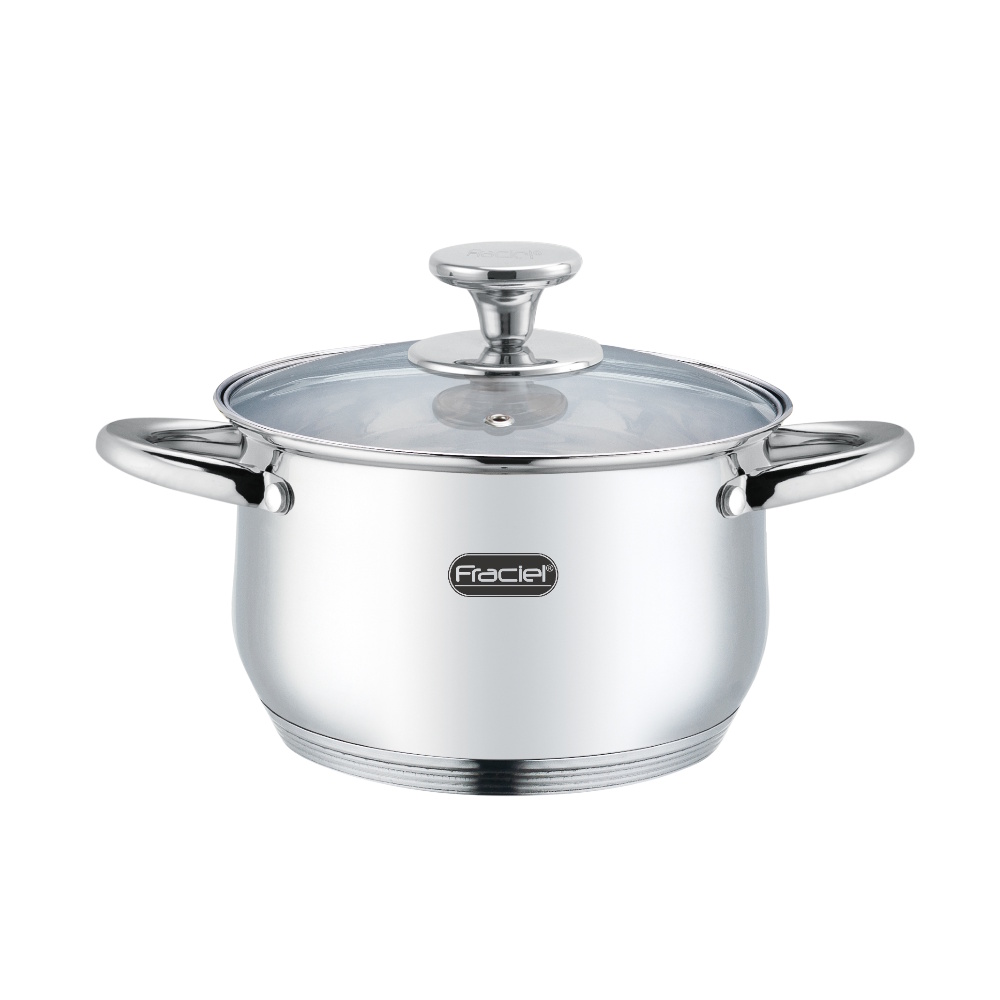 Batería de Cocina 8 Pz Acero Inoxidable inducción Florencia Fraciel