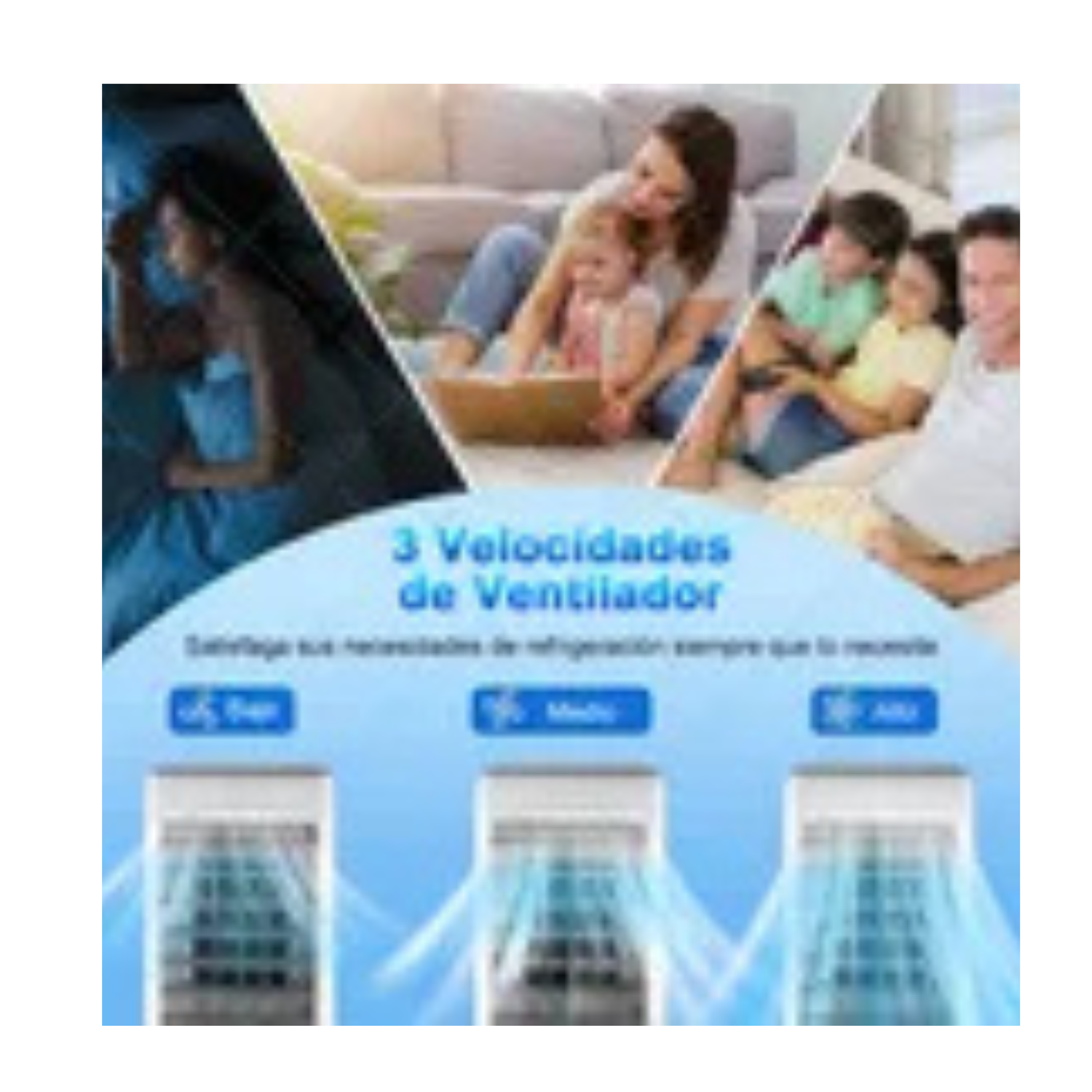 Enfriador De Aire Acondicionado Portátil Ventilador Frio 6l