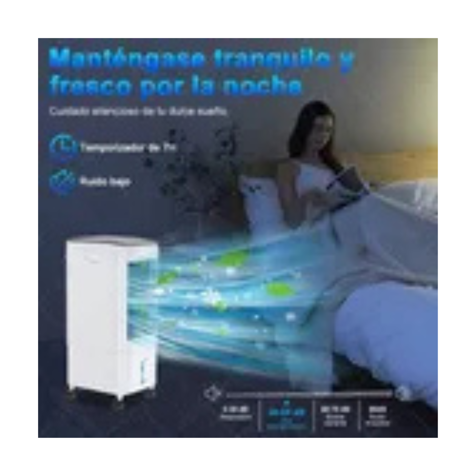 Enfriador De Aire Acondicionado Portátil Ventilador Frio 6l