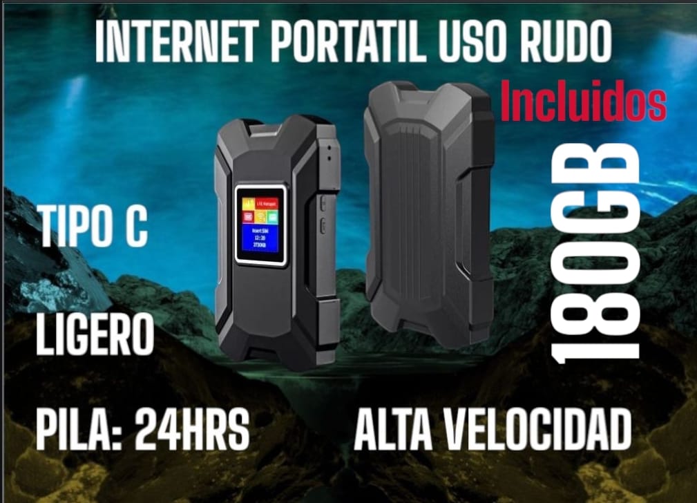 INTERNET MOVIL PORTATIL ILIMITADO INCLUYE INTERNET(USO RUDO)