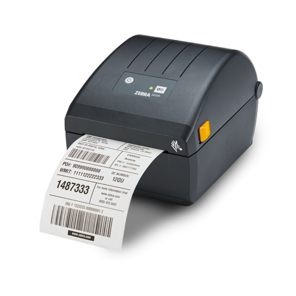 Zebra ZD220 Impresora de Etiquetas, Transferencia Térmica, 203DPI, USB, Negro. 