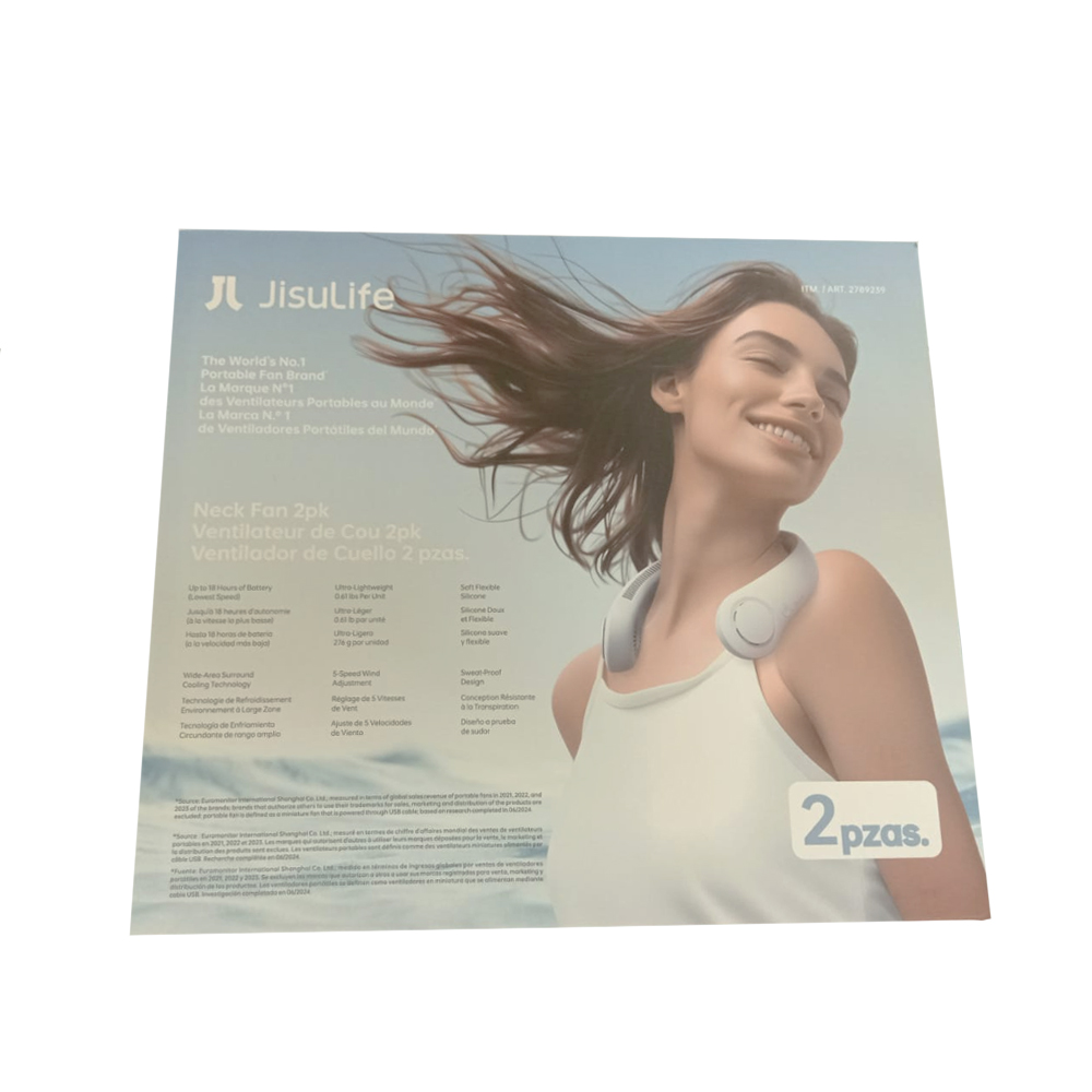 Ventilador De Cuello Portátil Jisulife 2pz