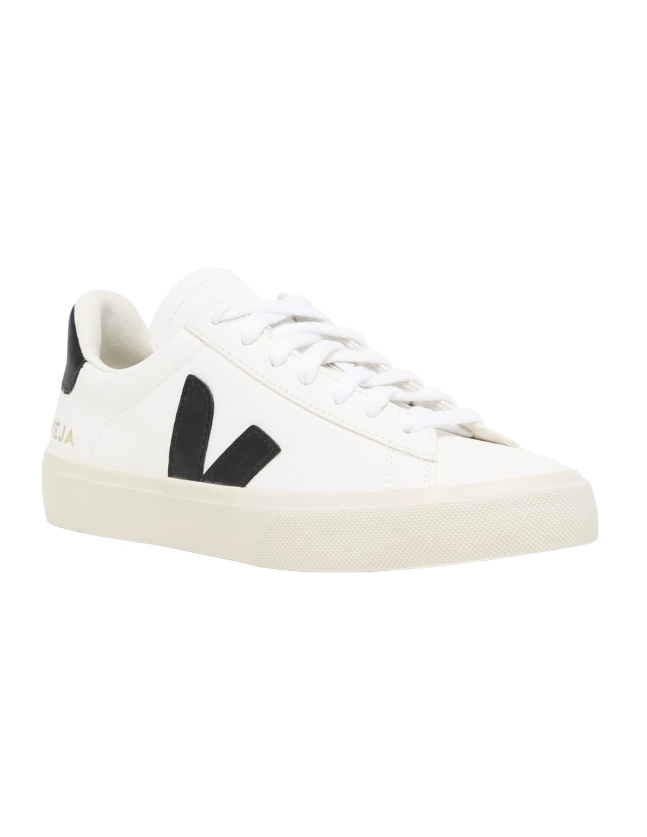 Tenis VEJA de campo para hombre logo negro talla 28
