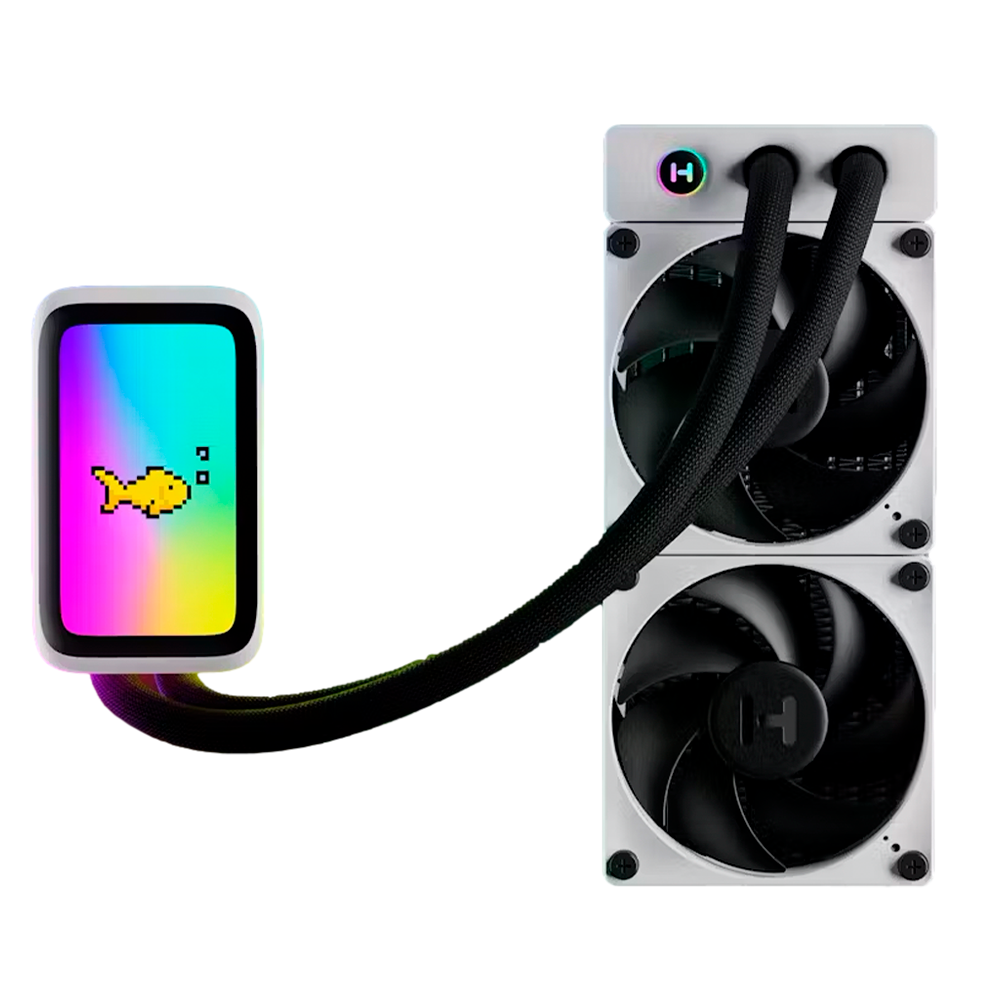 ENFRIAMIENTO HYTE THICC Q60 LCD RGB 240MM LGA 1700 AM5 FAN-HYTE-Q60-BW 