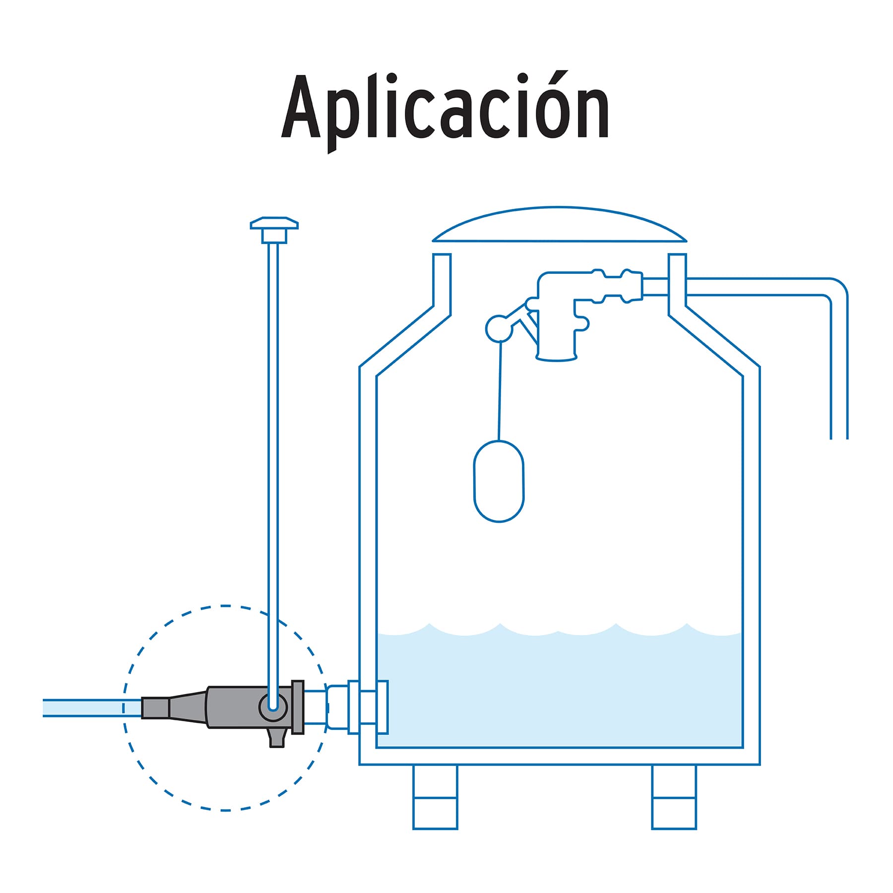 Multiconector polipropileno para tinaco, sin válvula, Foset