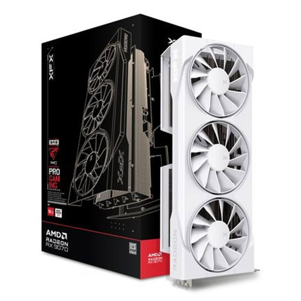 TVIDEO XFX RX 9070 OC WHITE SWIFT AMD RADEON 16GB GDDR6 HDMI DP RX-97SWFB3W9