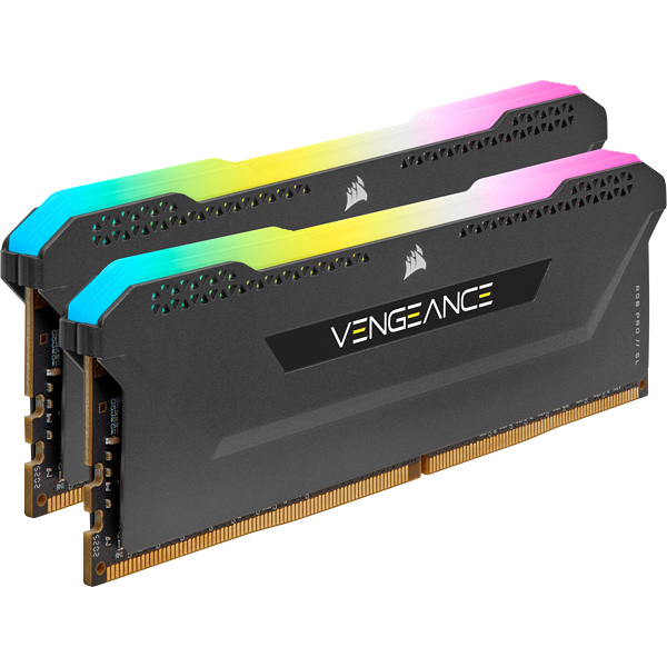 RAM CORSAIR DDR4 VENGEANCE PRO SL 2X8 16GB 3600 NEGRO RGB CMH16GX4M2D3600C18
