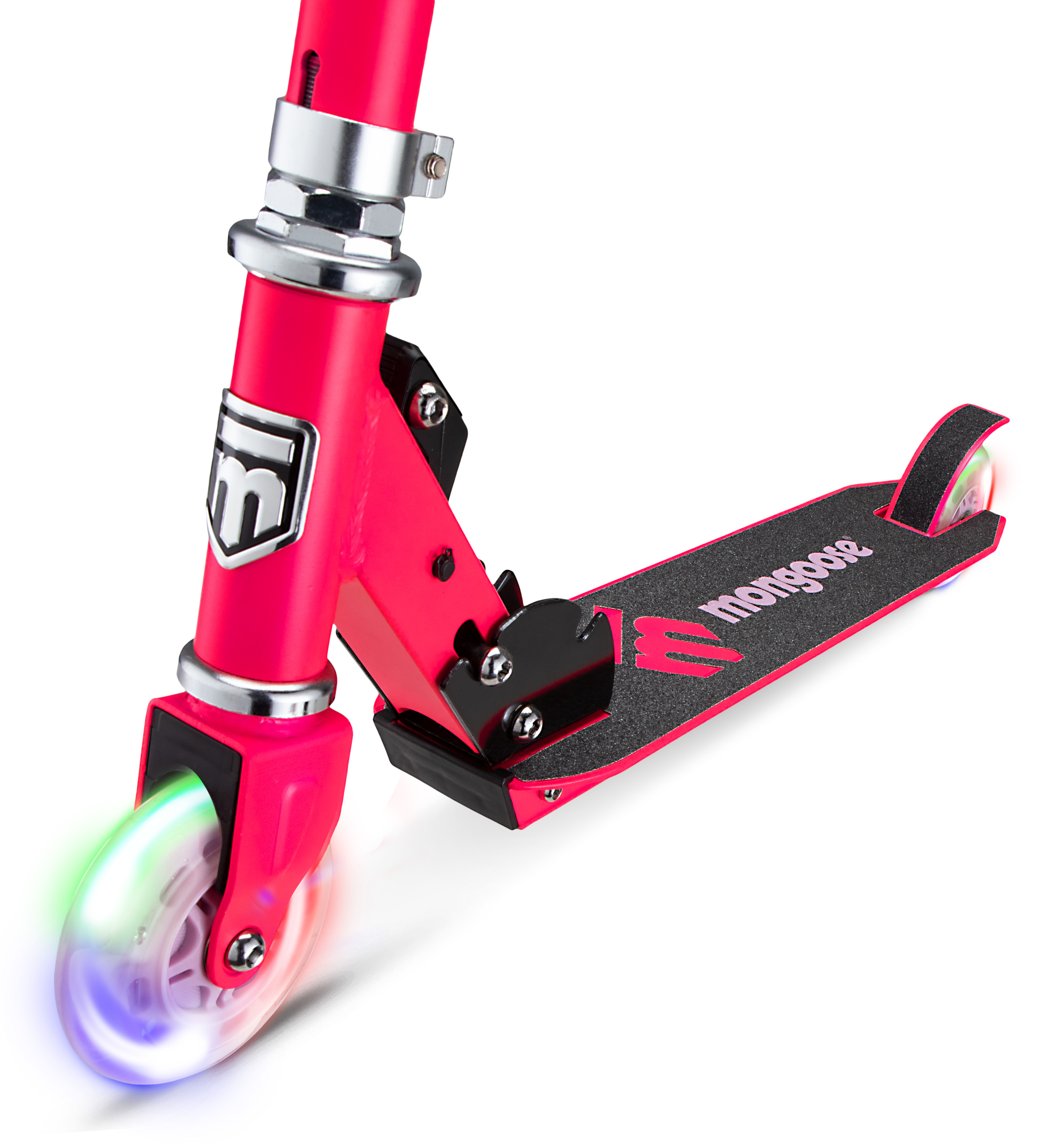 Patin Mongoose plegable  Force 1.0 Rosa con luces 
