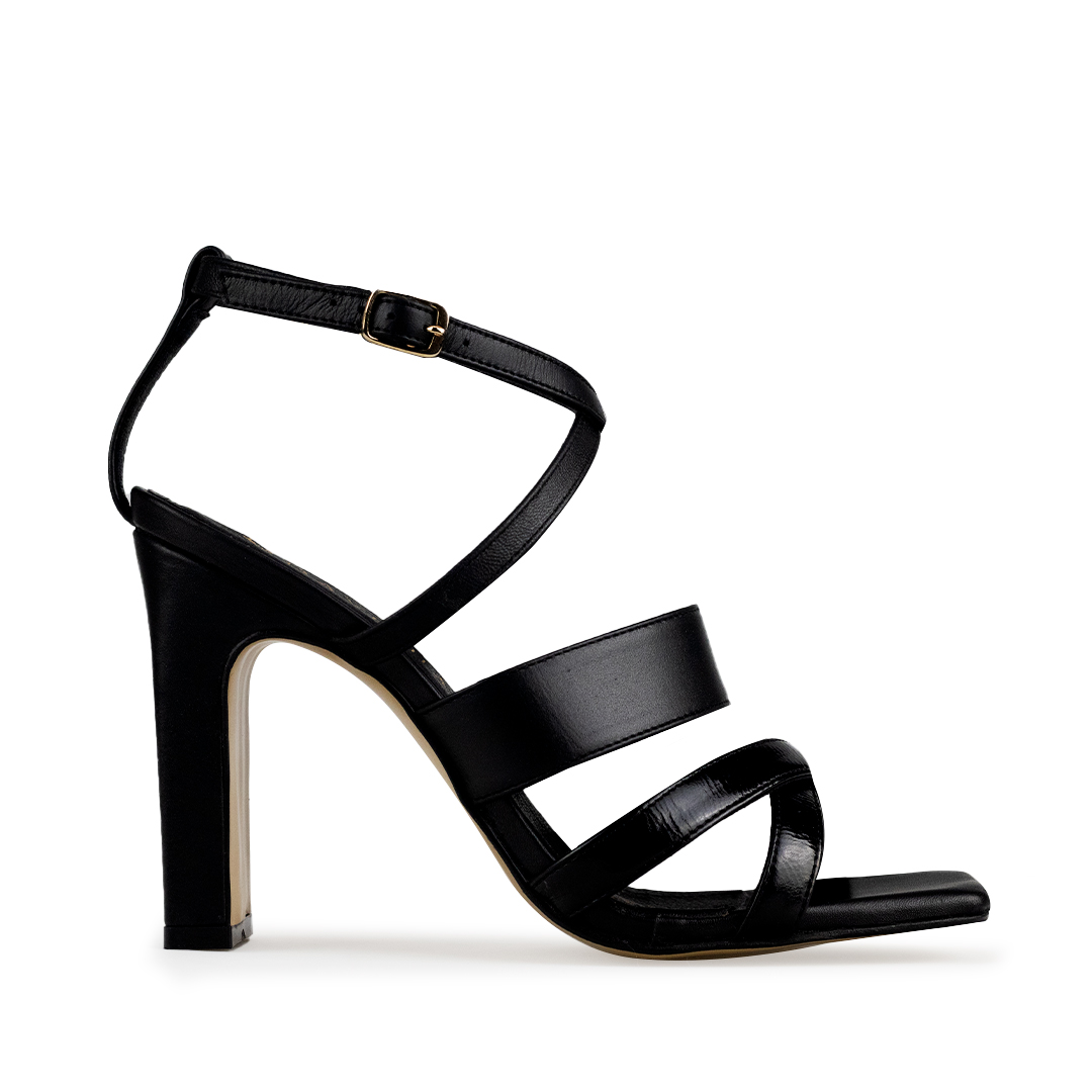 Zapatillas De Tacón Davenia De Piel Sandalia Para Dama Mod. Regina