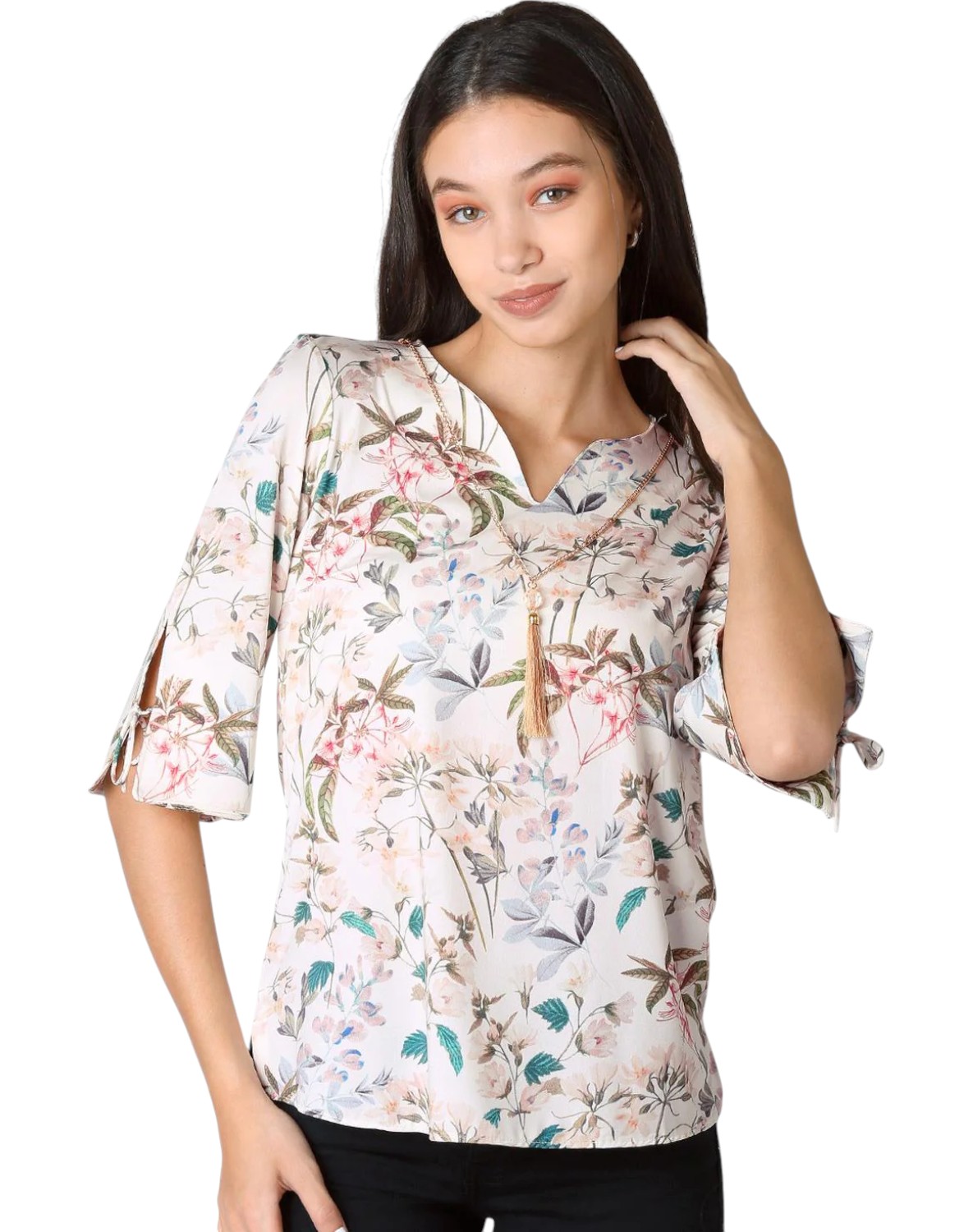 Blusa Mujer Crema