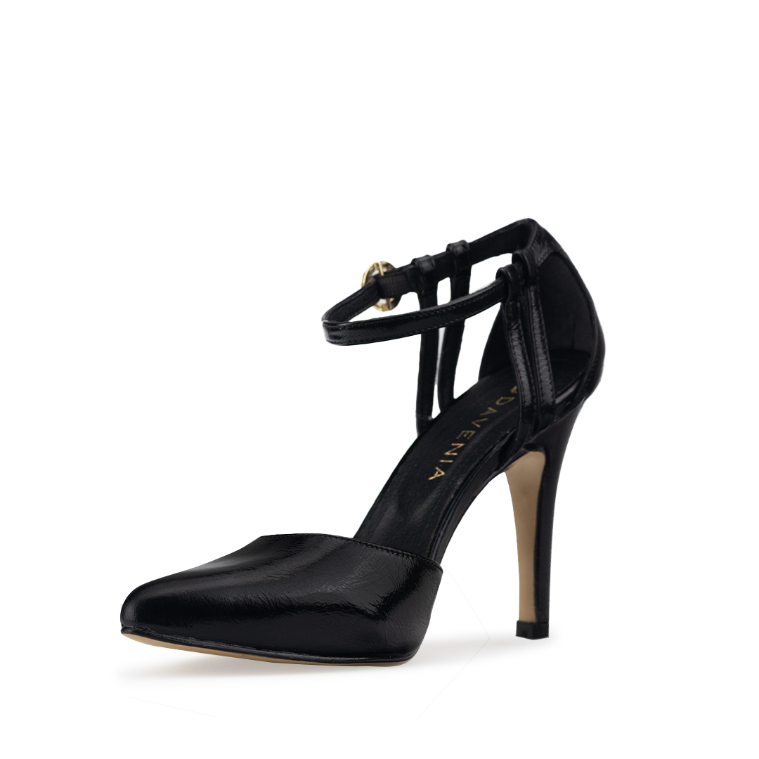 Zapatillas De Tacón Davenia De Piel Sandalia Para Dama Mod. Karla