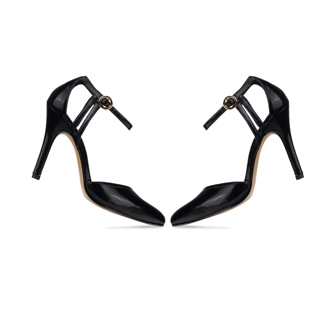 Zapatillas De Tacón Davenia De Piel Sandalia Para Dama Mod. Karla