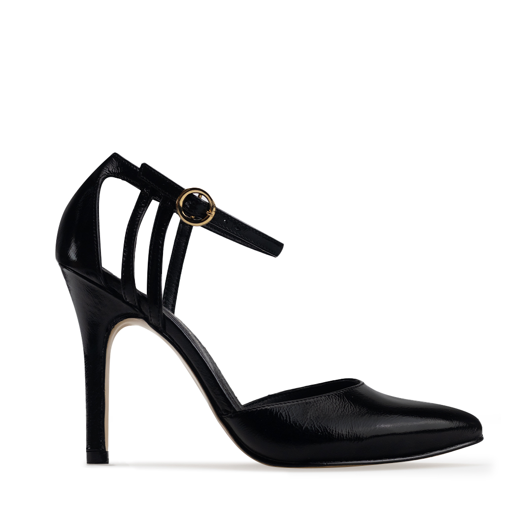 Zapatillas De Tacón Davenia De Piel Sandalia Para Dama Mod. Karla