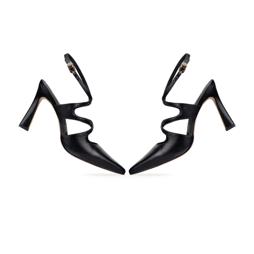 Zapatillas De Tacón Davenia De Piel Sandalia Para Dama Mod. Andrea