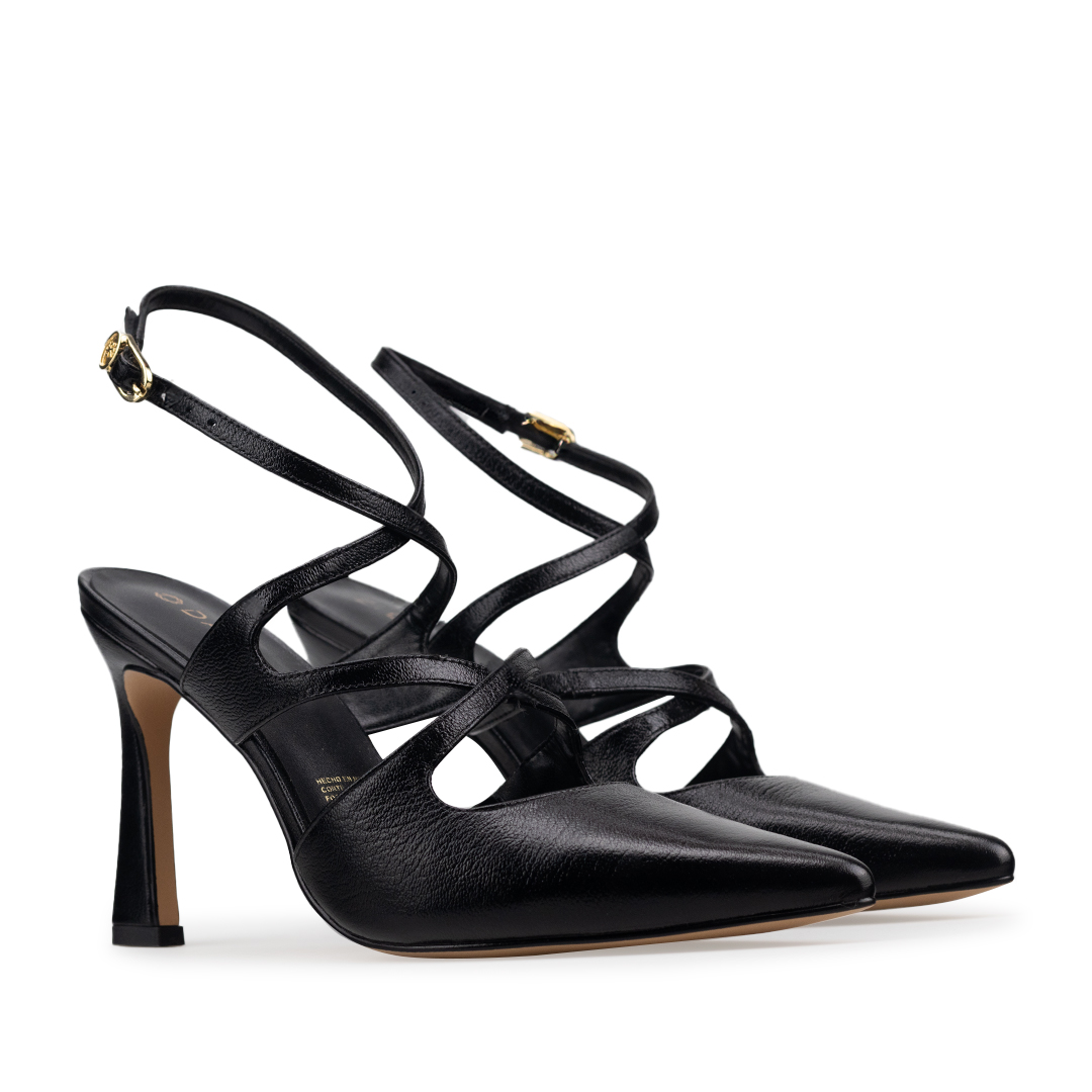 Zapatillas De Tacón Davenia De Piel Sandalia Para Dama Mod. Andrea