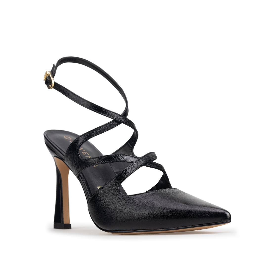 Zapatillas De Tacón Davenia De Piel Sandalia Para Dama Mod. Andrea