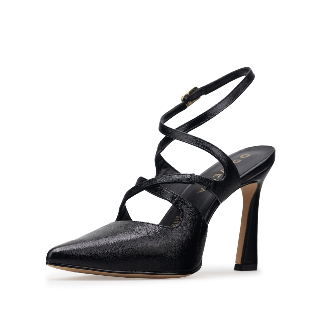 Zapatillas De Tacón Davenia De Piel Sandalia Para Dama Mod. Andrea