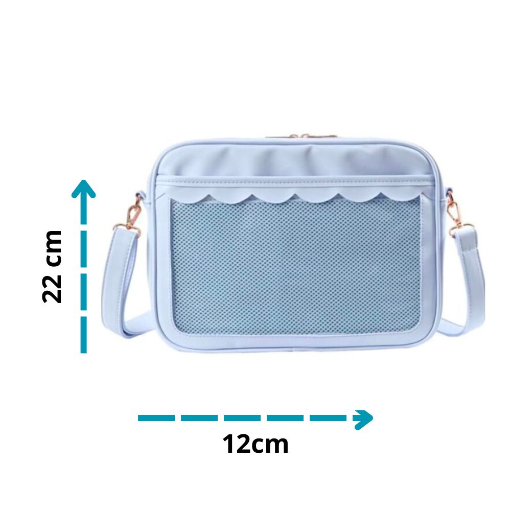 Bolsa Kawaii Dama Ita Bag Transparente Azul