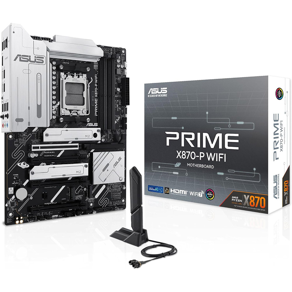 MB ASUS PRIME X870-P WIFI AM5 DDR5 256GB ATX HDMI USB-C WIFI-7 PRIME X870-P WIFI 90MB1IS0-M0EAY0