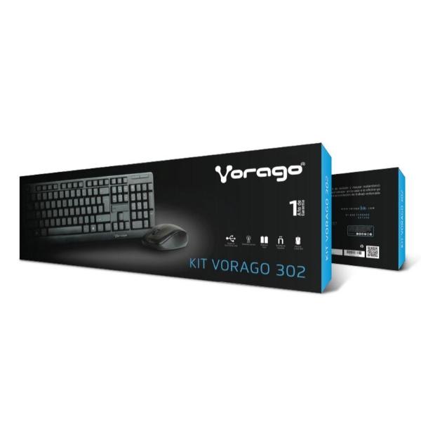  Vorago Km-302 Teclado Rat?n Incluido Rf Inal?mbrico Qwerty Espa?ol
