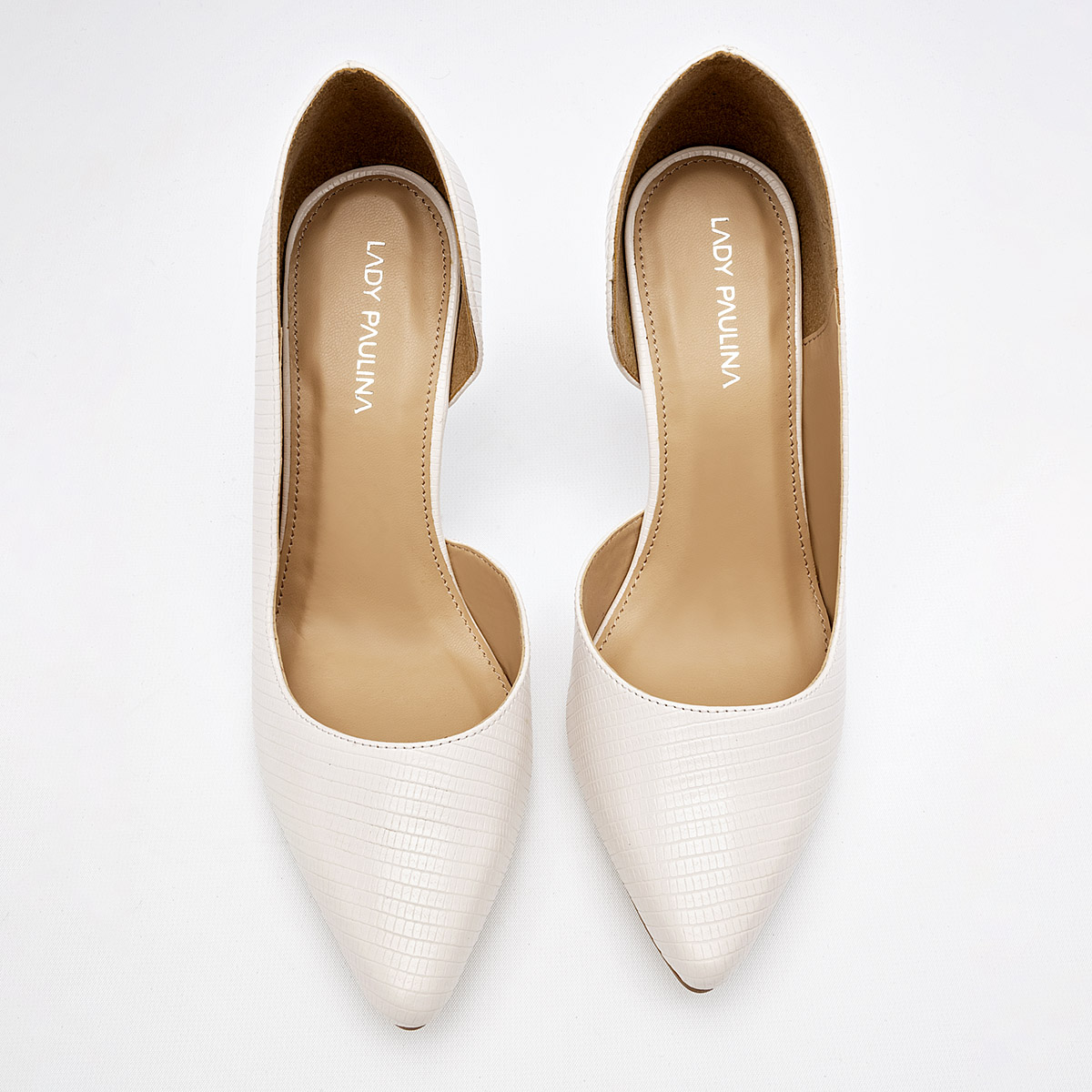 LADY PAULINA 25420ZAPATILLA MUJER CASUAL TACON 10 CM COLOR LATTE