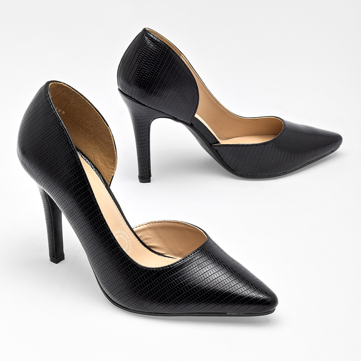 LADY PAULINA 25420 ZAPATILLA MUJER CASUAL TACON 10 CM COLOR NEGRO