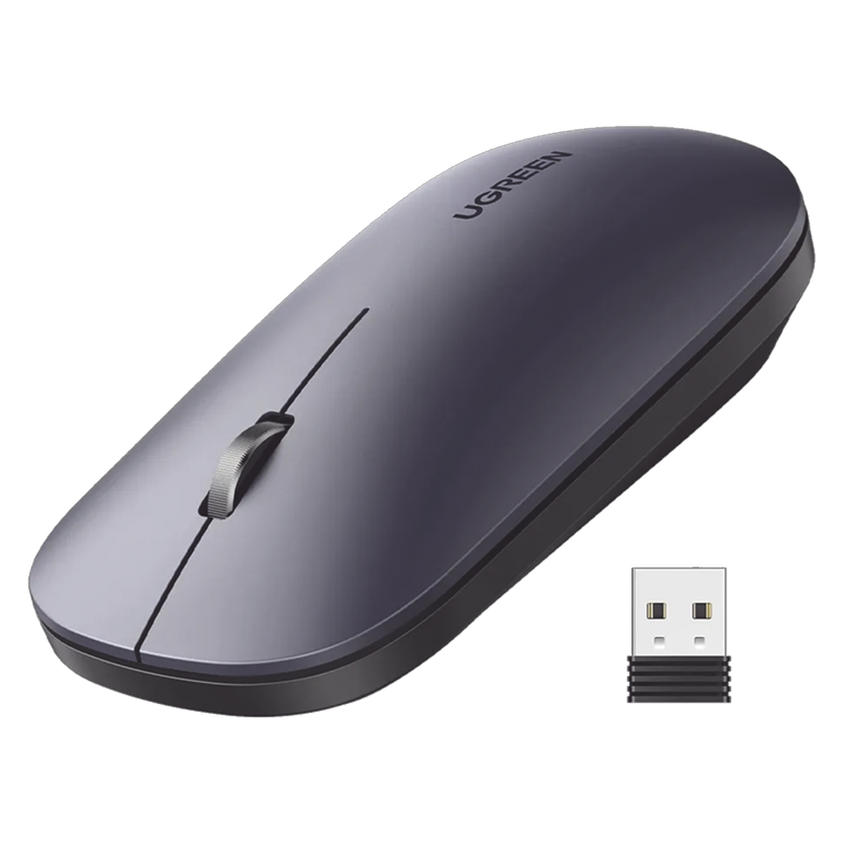 Mouse Inalámbrico Ugreen Slim, 2,4 G, 4000 Dpi Negro 90372