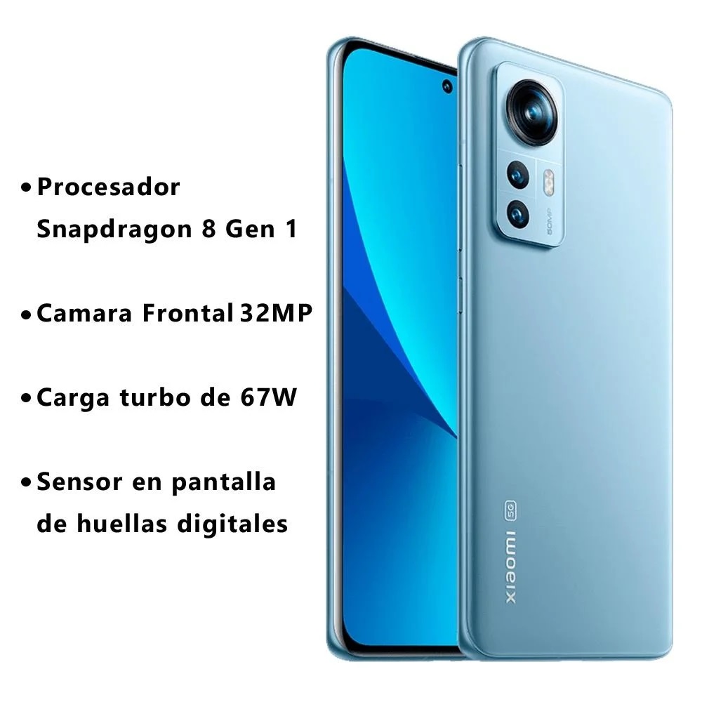 Xiaomi 12 5G 256Gb 8Ram Color Azul Dualsim Nuevo Libre