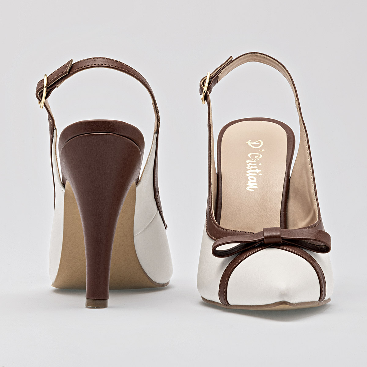 D'CRISTIAN 507 ZAPATILLA MUJER CASUAL TACON 10 CM COLOR LATTE