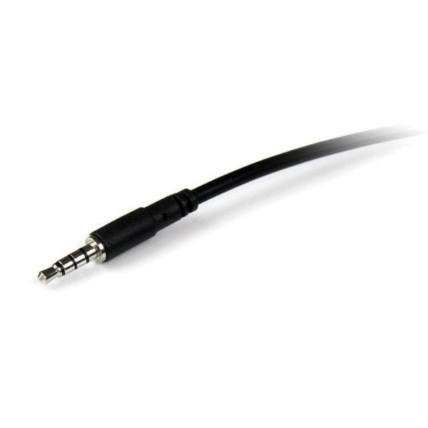 StarTech.com CABLE 2M EXTENSOR AUDIFONOS 4 PINES HEADSET DIADEMA JACK 3.5MM.