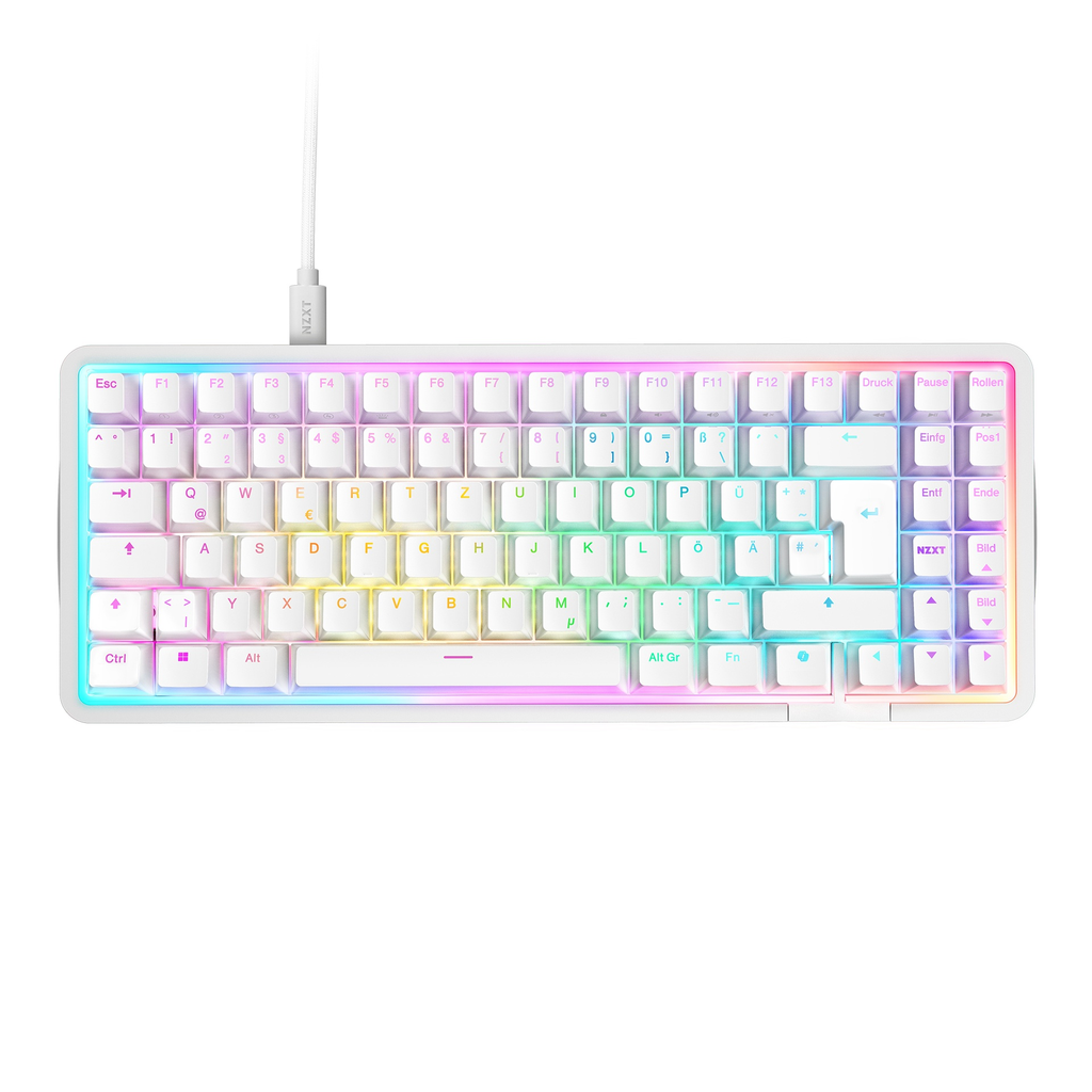 TECLADO NZXT FUNCTION ELITE MINITKL BLANCO SWITCH MAGNETICO RGB 75% KB-101NW-US