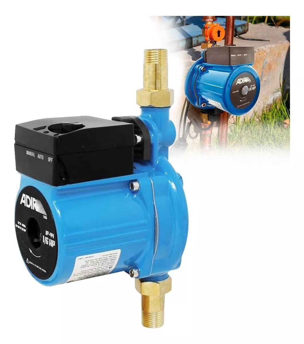 Bomba Presurizadora Automática 1/6 Hp 140 W Adir 1503 127V